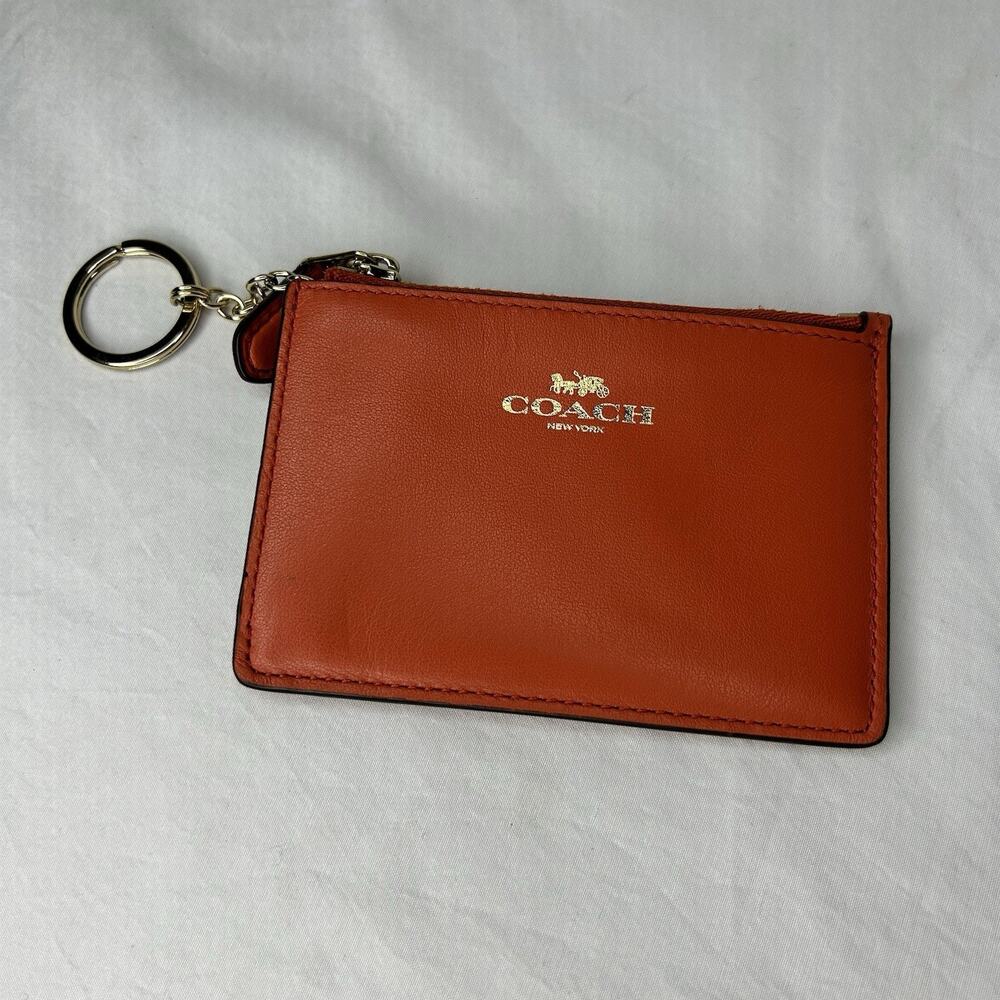 Coach Mini Skinny ID Case Red